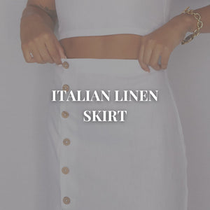 Italian Linen Skirt - MR. LINEN CO