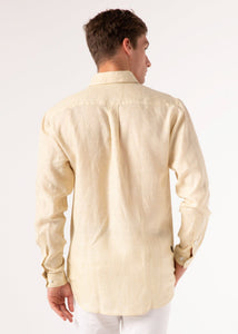 Aurum - Long Sleeve Italian Linen Shirt - Mr. Linen Co Mr. Linen CO