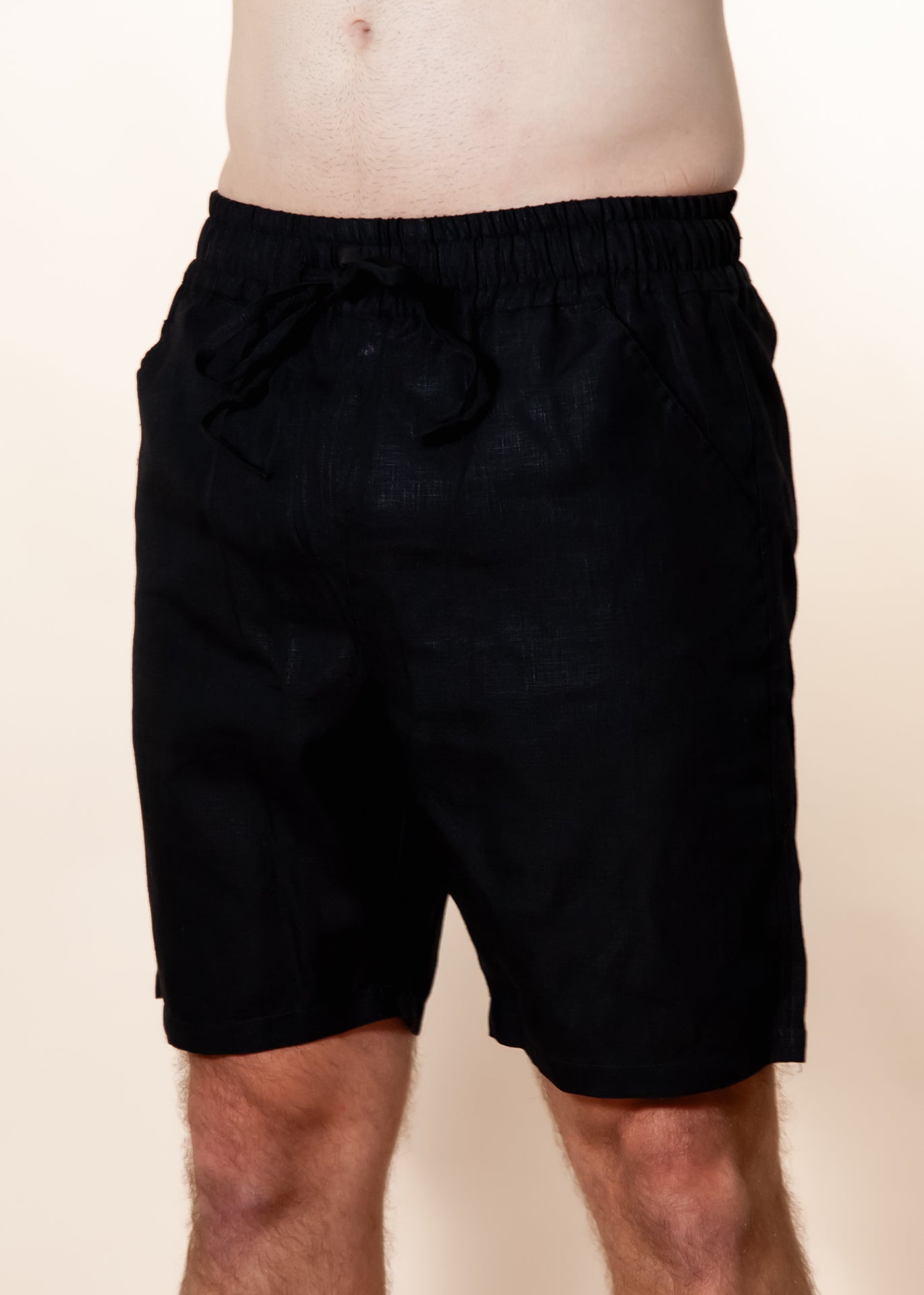 Nero - Italian Linen Shorts - Mr. Linen Co Mr. Linen CO