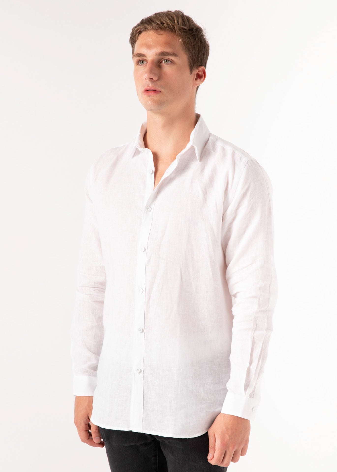 Ostuni - Long Sleeve Italian Linen Shirt - Mr. Linen Co Mr. Linen CO
