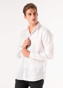 Ostuni - Long Sleeve Italian Linen Shirt - Mr. Linen Co Mr. Linen CO