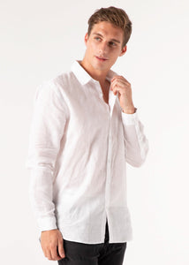 Ostuni - Long Sleeve Italian Linen Shirt - Mr. Linen Co Mr. Linen CO