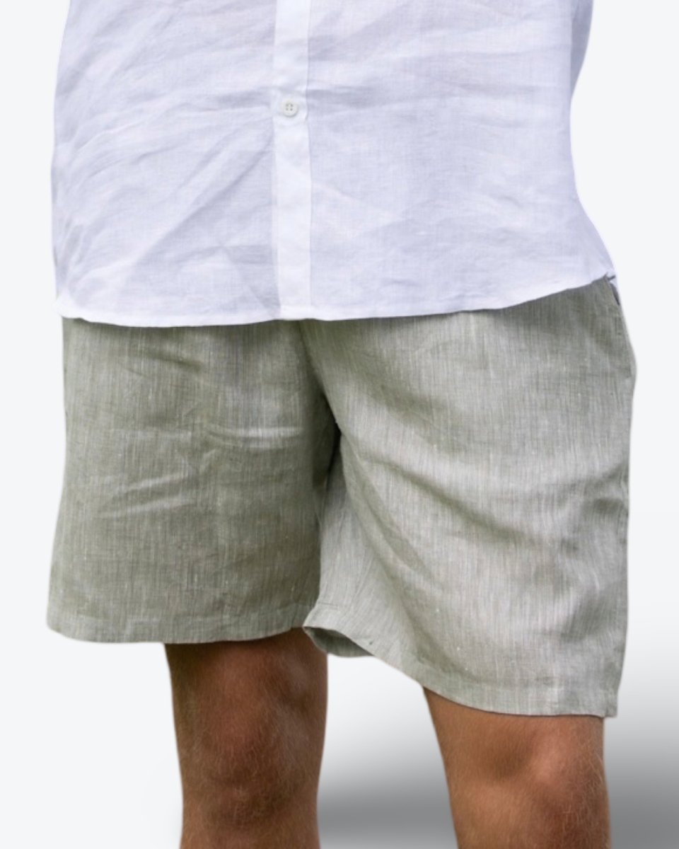 Pistachio - Natural Hemp Shorts - Mr. Linen Co Mr. Linen CO