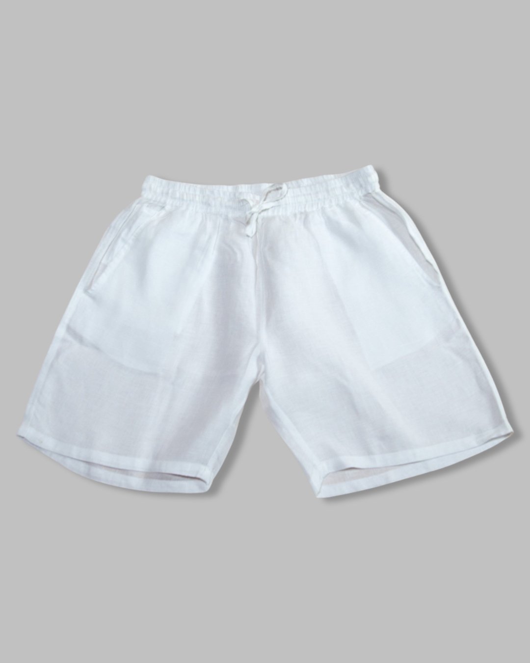 White - Natural Hemp Shorts - Mr. Linen Co Mr. Linen CO
